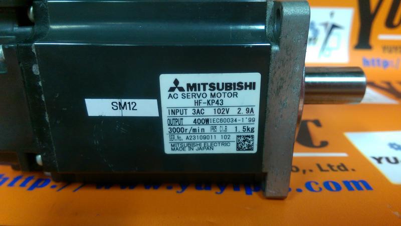 MITSUBISHI HF-KP43 Servo Motor - 裕益科技自動化設備可程式編碼器PLC